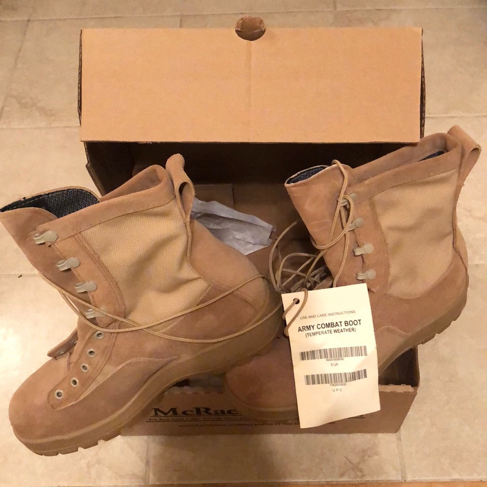 McRae Tan Army Combat Boot